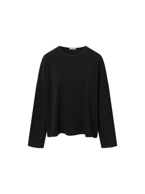 BLACK CRANE LOOSE LONGSLEEVE TEE - BLACK