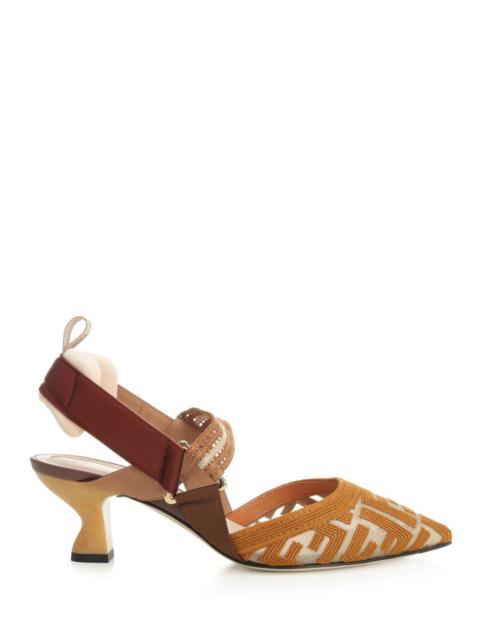 FENDI Colibri Rete Ric.Ff Cornely Pumps Beige