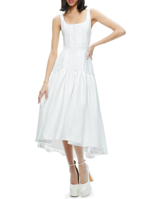 Alice + Olivia Diana High-Low Midi Dress