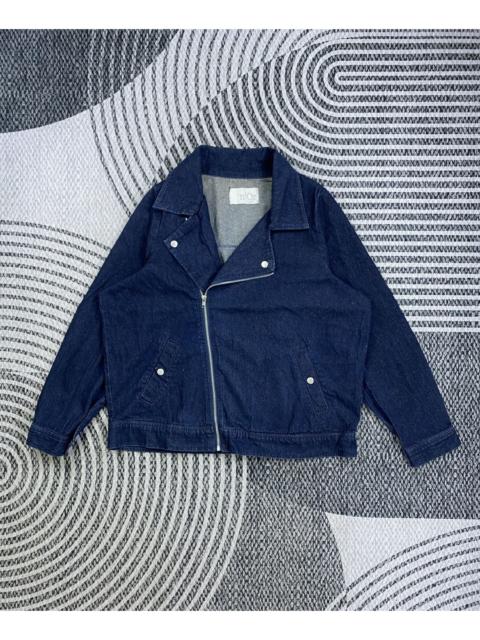 Other Designers Japanese Brand - Vintage N’or Label Double Collar Denim Jacket