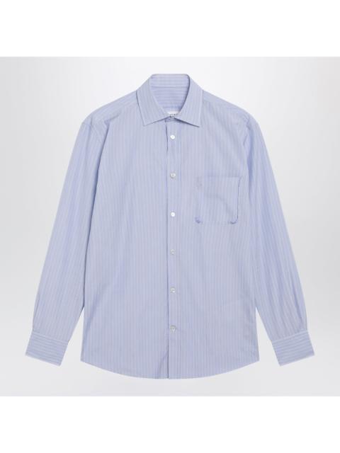 Maison Margiela Maison Margiela Striped Shirt In Light Blue Cotton Men