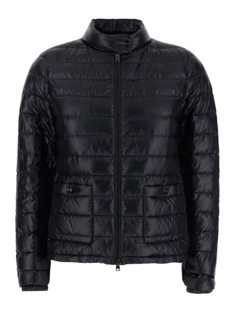 Herno Herno Women Black Quilted Down Jacket With Raised Collar And Front Pockets In Tech Fabric Woman