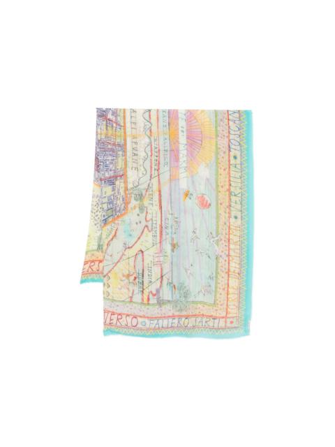 Faliero Sarti Forte Dei Marmi Silk Blend Stole