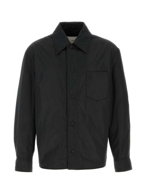 AMI Paris Ami Men Black Polyester Shirt
