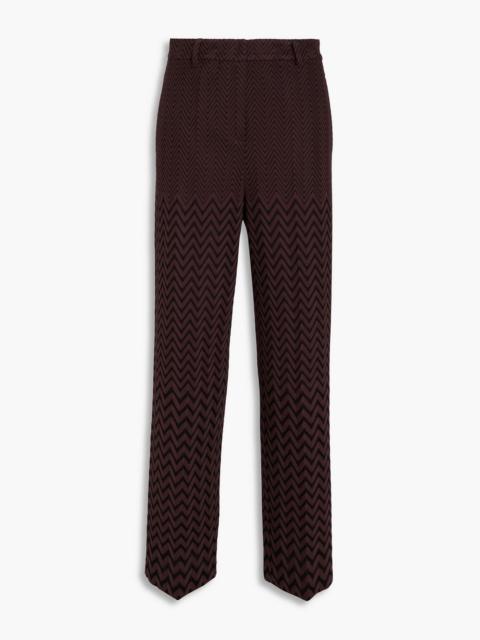 Missoni Jacquard-knit cotton-blend wide-leg pants