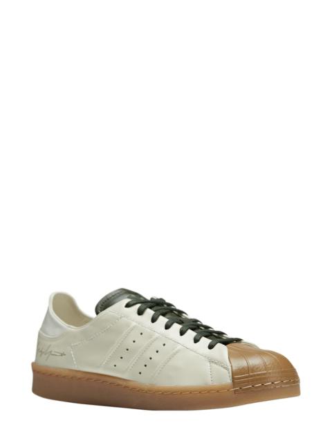 Y-3 Gender Inclusive Superstar Sneaker in Cream White /Off White/Green at Nordstrom