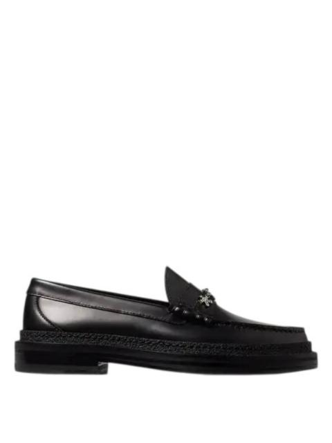 JIMMY CHOO Jimmy Choo Ezra/F Star Crystal Chain Loafers