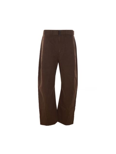 Lemaire Lemaire Men Twisted Belted Pants