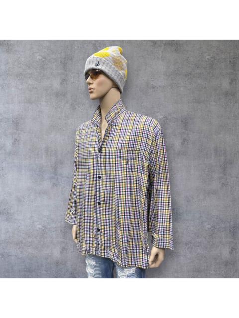 SAINT LAURENT 🔥Authentic YSL Multicolor Classic Check Unisex Pajamas Set