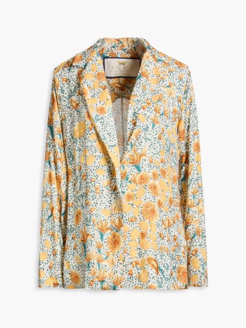 Agua by Agua Bendita Silice Capullo floral-print ECOVERO™-BLEND jacquard shirt