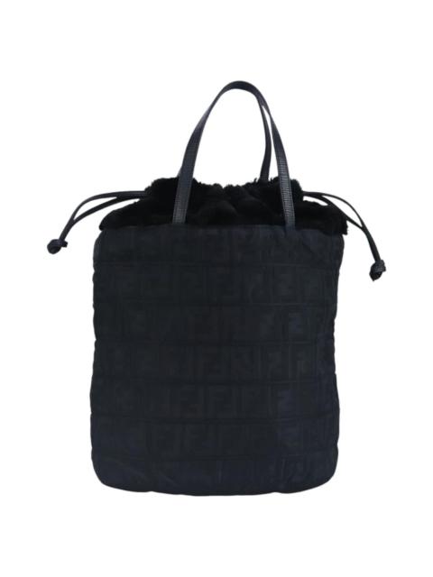 FENDI FENDI Zucca Canvas Hand Bag Black