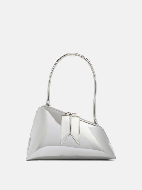 THE ATTICO ''SUNRISE'' SILVER SHOULDER BAG
