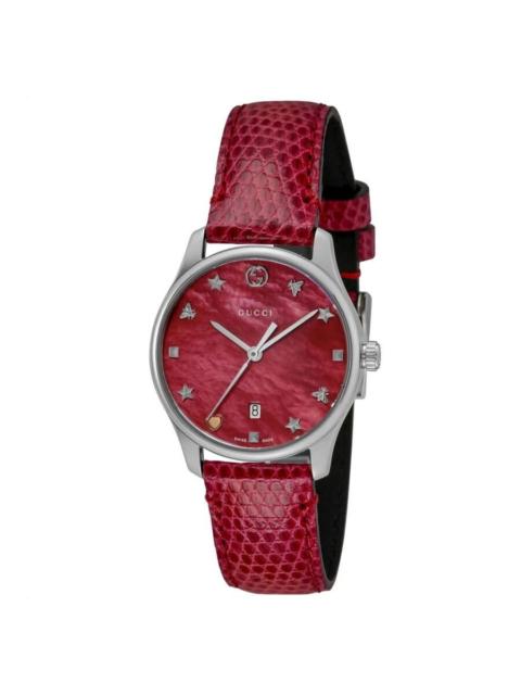 GUCCI Gucci Timeless Quartz Red Dial Ladies Watch YA126584A