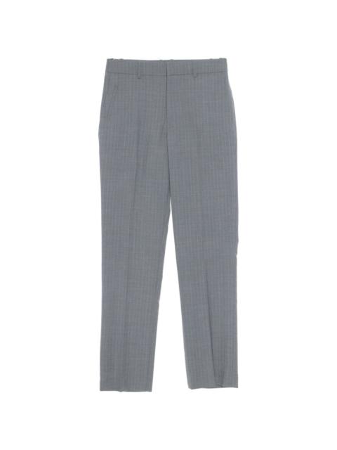 straight-leg tailored wool trousers