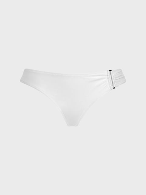 Vilebrequin WOMEN MID RISE SHINY STRETCH BIKINI BOTTOM SOLID