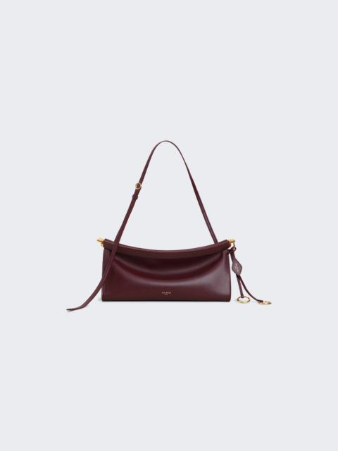 Alaïa Le Click East West Medium Bag In Leather Garnet Red