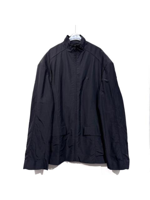 BALENCIAGA S/S 2021 Ready to Wear Embroidered Logo Mock Neck Jacket