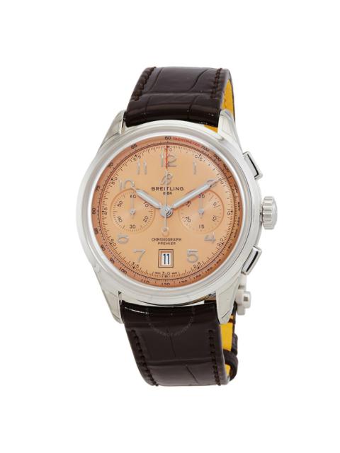 BREITLING Breitling Premier B01 Chronograph 42 Automatic Chronometer Brown Dial Men's Watch AB0145331K1P1