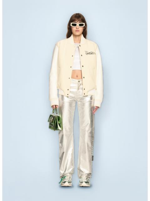 Off White Women Rose Valley Varsity Jacket