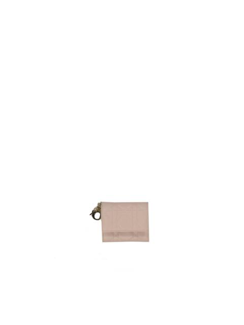 Dior Dior Lotus Double-Color Leather Wallet Women