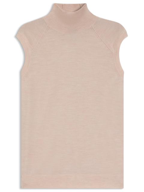 BOSS HIGH-NECK TOP IN MERINO WOOL