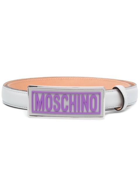 Moschino Belt With Enameled Buckle