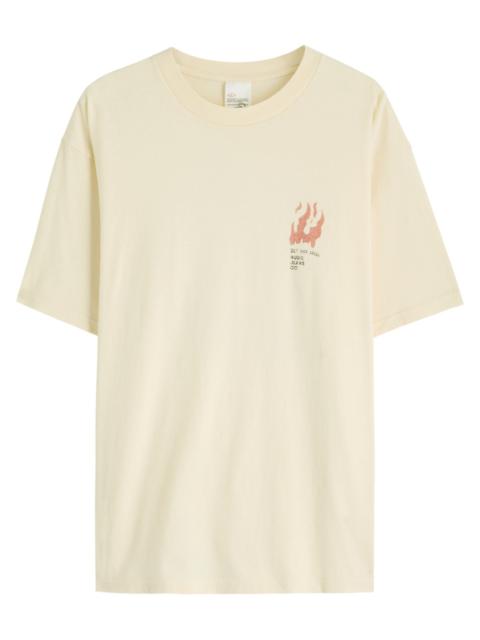 Nudie Jeans Koffe Printed Cotton T-shirt