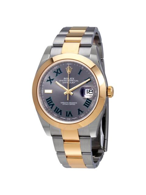 ROLEX Rolex Datejust 41 Slate Dial Automatic Men's Steel and 18kt Yellow Gold Oyster Watch 126303GYRO