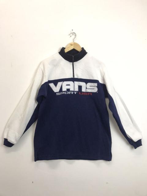 Other Designers VINTAGE VANS SPORTS USA HALF ZIP SWEATSHIRT