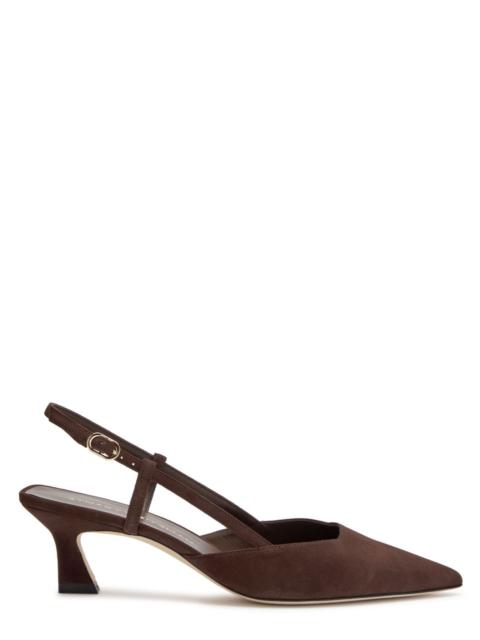 Stuart Weitzman Stuart Weitzman Vinnie 50 Suede Slingback Pumps