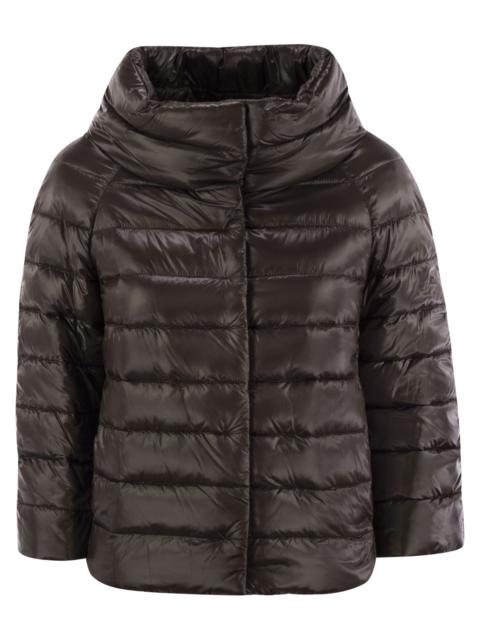 Herno Herno Women Mini Cape With Jewelled Sleeves