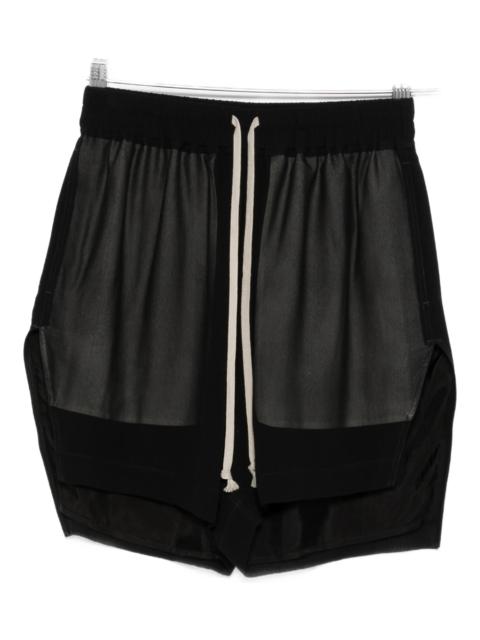 Rick Owens Rick Owens Drawstring Panelled Shorts