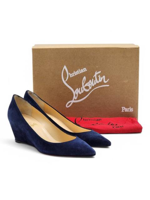 Christian Louboutin Christian Louboutin Pipina Wedges 55 - Suede - Night Blue 36 5.5US $795