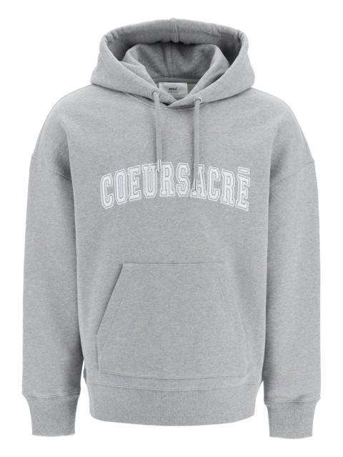 Ami Alexandre Mattiussi Hoodie With Lettering Embroidery