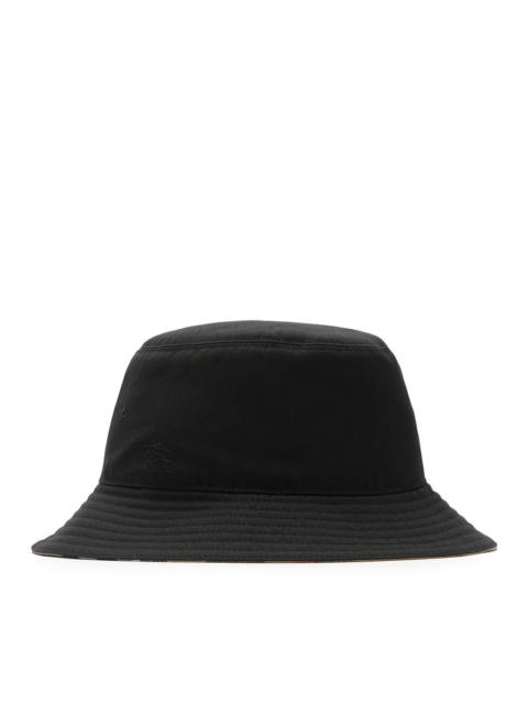Burberry Burberry Men Reversible Cotton Blend Bucket Hat