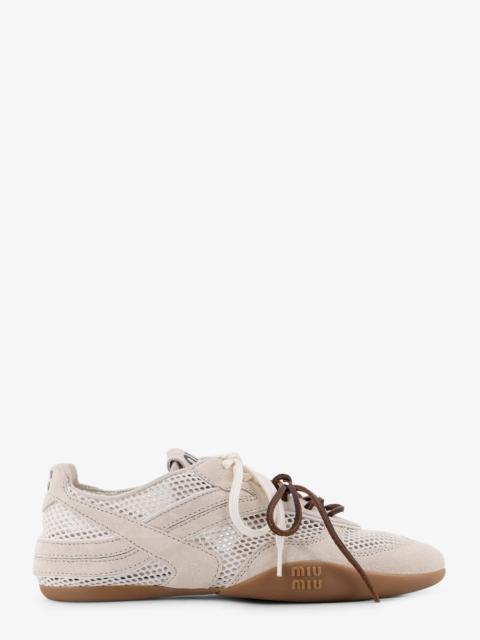 Miu Miu Miu Miu Mesh Sneakers With Suede Inserts