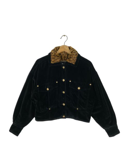 VERSACE Vintage Versace Jeans Couture Velvet Button Jacket