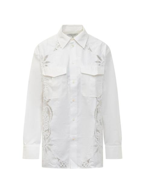 Marine Serre embroidered shirt