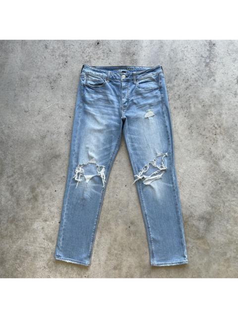 Other Designers American Eagle Outfitters Ripped Stretch Jeans Pants Faded