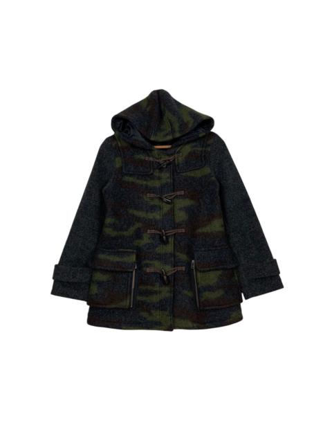 Other Designers AVIREX Wool Blend Camo Hooded Duffle Coat Jacket #2786-C126