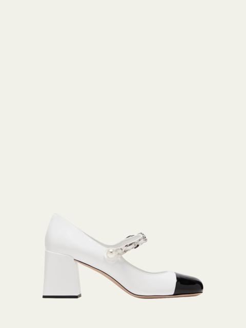 Miu Miu Cap Toe May Jane Pumps