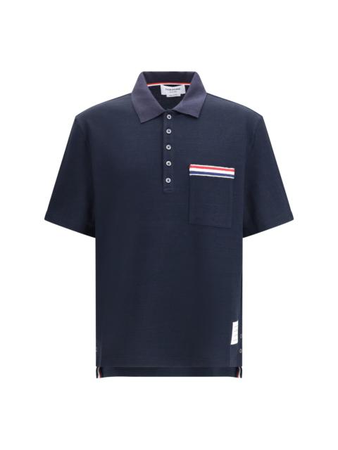Thom Browne Thom Browne Short-sleeve Polo With Chest Pocket