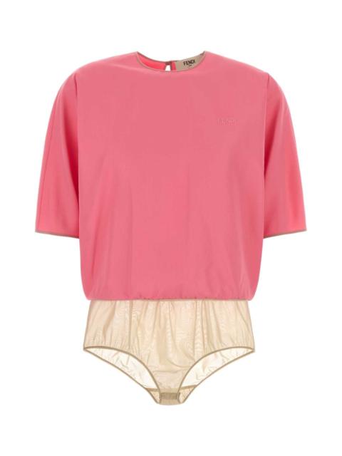 FENDI Fendi Women Pink Viscose Blend Bodysuit