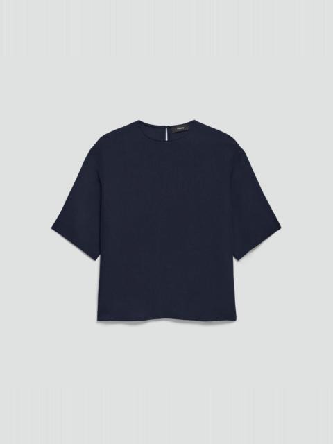 Theory Boxy Tee in Washed Twill