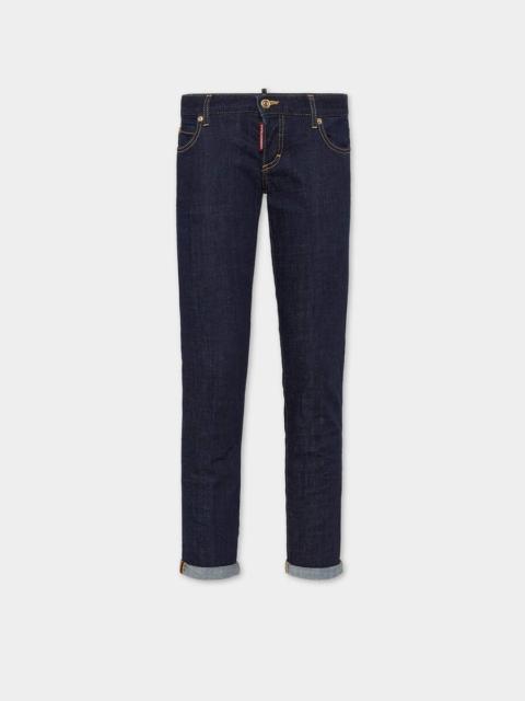 DSQUARED2 DARK RINSE WASH PAT JEANS