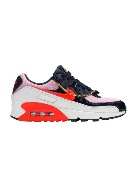 Nike Wmns Air Max 90 'Cuban Link - Navy Pink'