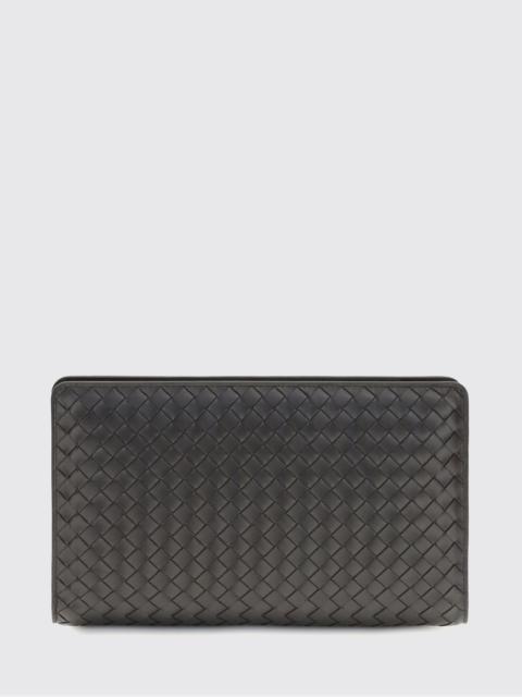 Bottega Veneta Bottega Veneta Women Agenda Intrecciato Leather Clutch Bottega Veneta