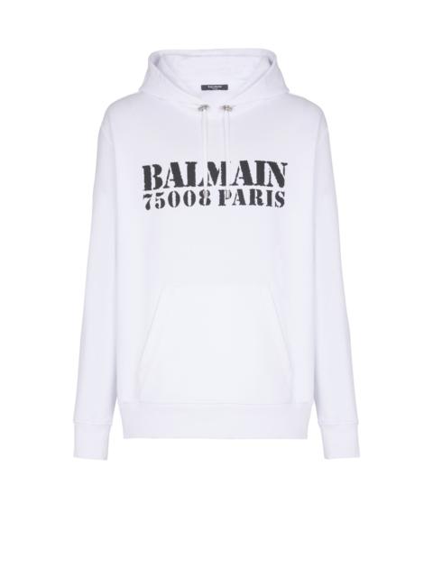 Balmain Balmain Stamp printed hoodie