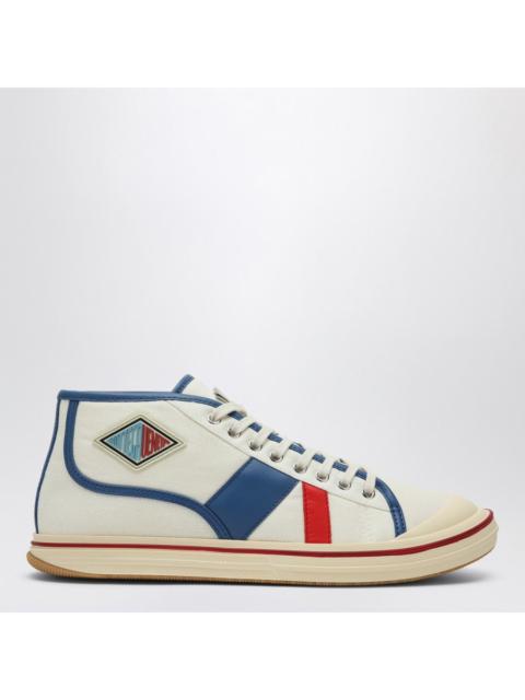 Bottega Veneta Men Eliot Sneakers In White/Red/Blue