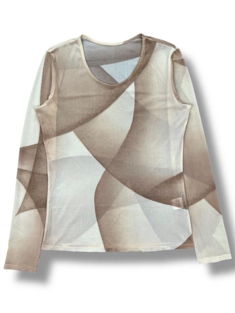 ISSEY MIYAKE Issey Miyake Geometric Pattern Mesh Shirt
